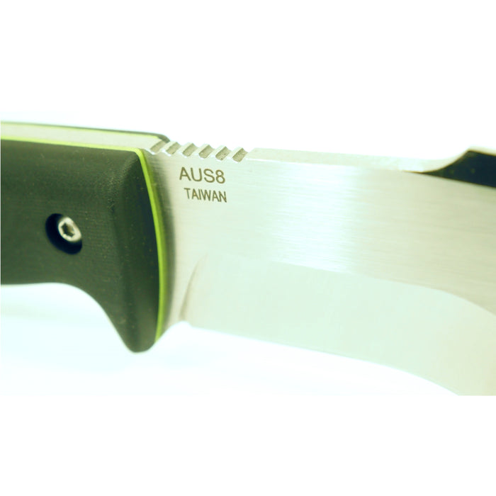 NEW! APO-1T Survival Lilly Knife (AUS8) Satin Finish Kydex Sheath Green Liner