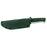NEW! APO-1T Survival Lilly Knife (AUS8) Satin Finish Kydex Sheath Green Liner