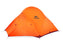 Weatherproof waterproof cover of the MSR 3-Person Access 4-season Tent. The cover is a brigh orange colour with the MSR logo printed in the middle.