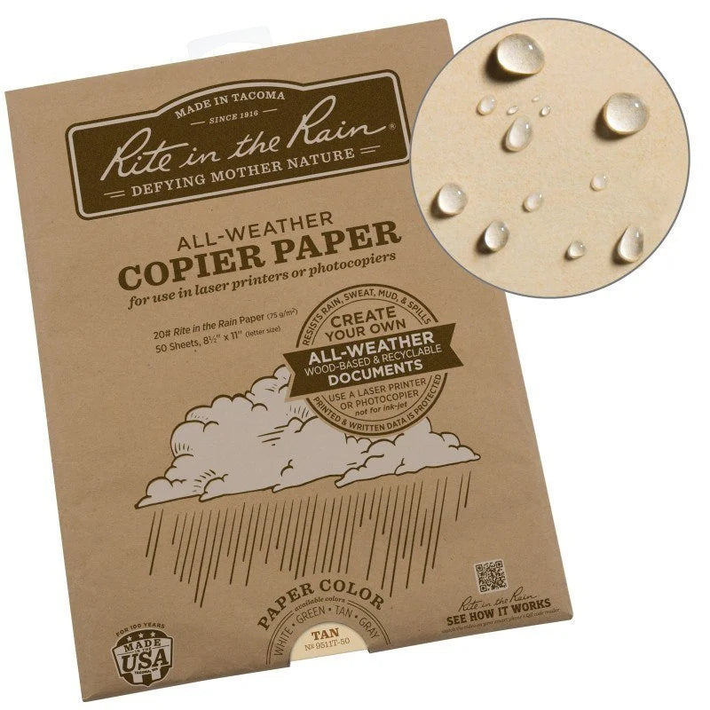 Rite in the Rain All-Weather Copier Paper- 50 Sheets