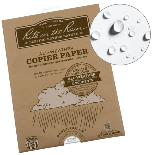 Rite in the Rain All-Weather Copier Paper- 50 Sheets