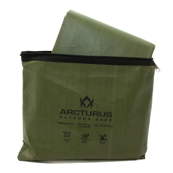 Arcturus Heavy Duty Survival Blanket 5ft x 7ft  in a pouch
