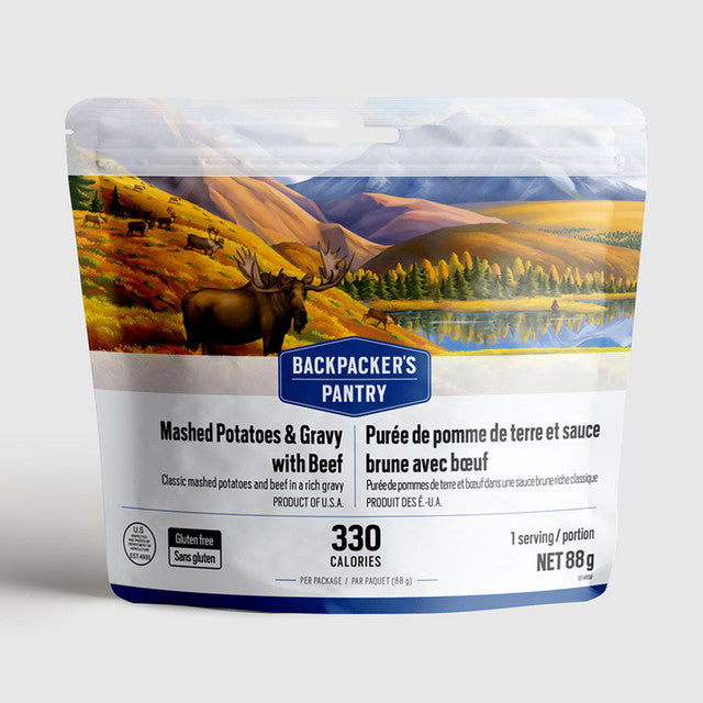 Backpackers Pantry- Mashed Potatoes & Gravy w/ Beef 88g Pouch