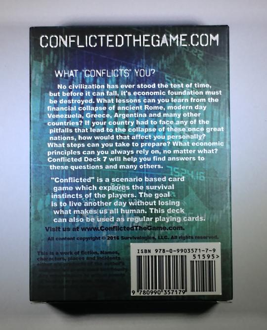 Conflicted Deck 7- Financial Collapse from The Survival Card Game series