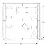 Inside Diagram for Esker Classic Winter Hot Tent- 10'x10'