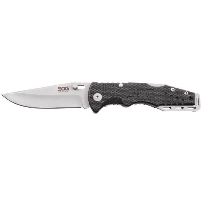 SOG Salute Mini Tactical Folding Knife- Bead Blasted