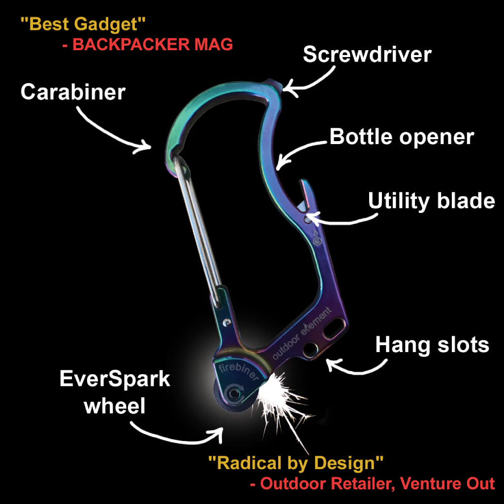 Firebiner Fire-starting Multitool Carabiner