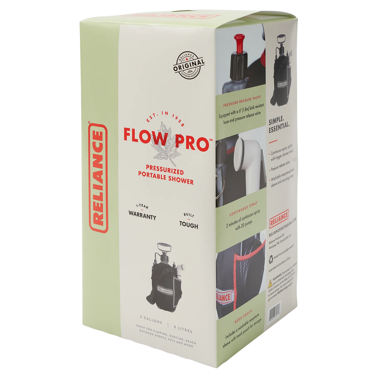 Reliance Flow Pro Portable Shower