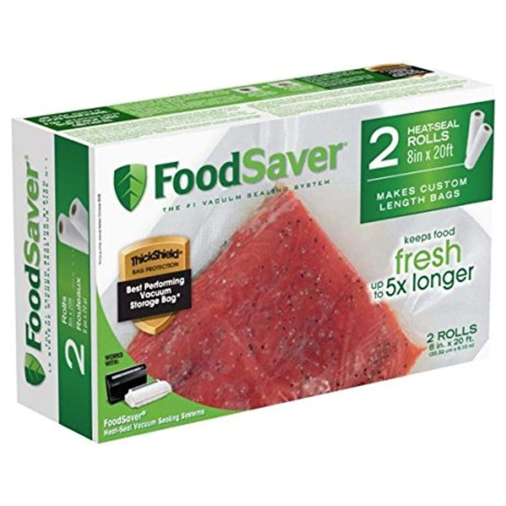 FoodSaver 2-Pack Heat-Seal Vacuum Sealer Roll 8 in x 20 ft