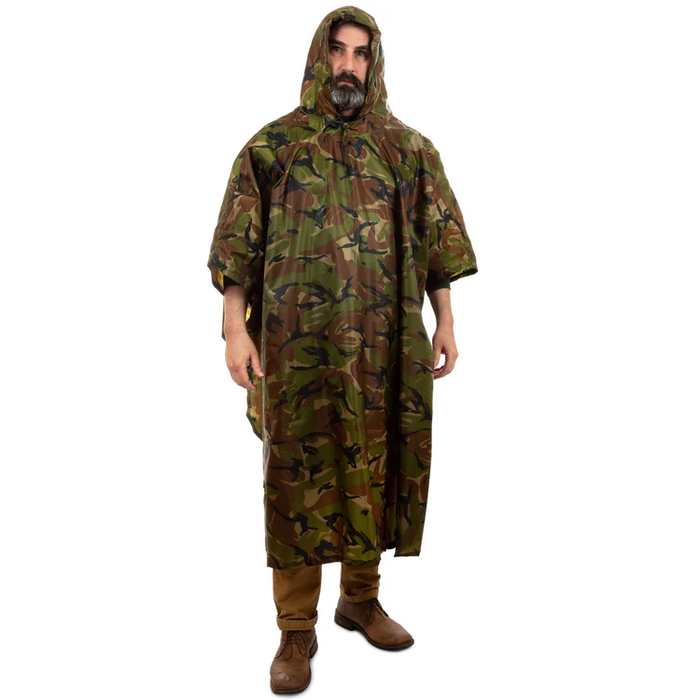 Arcturus Lightweight Waterproof Rain Poncho- Camo