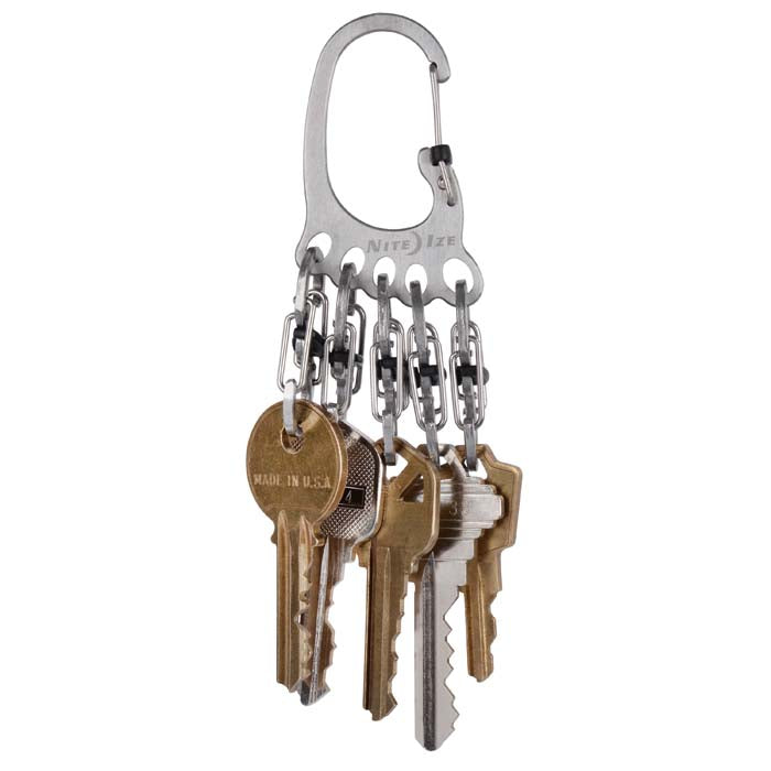 Nite-Ize Keyrack Locker - Carabiner style Keychain (CHOOSE SIZE)