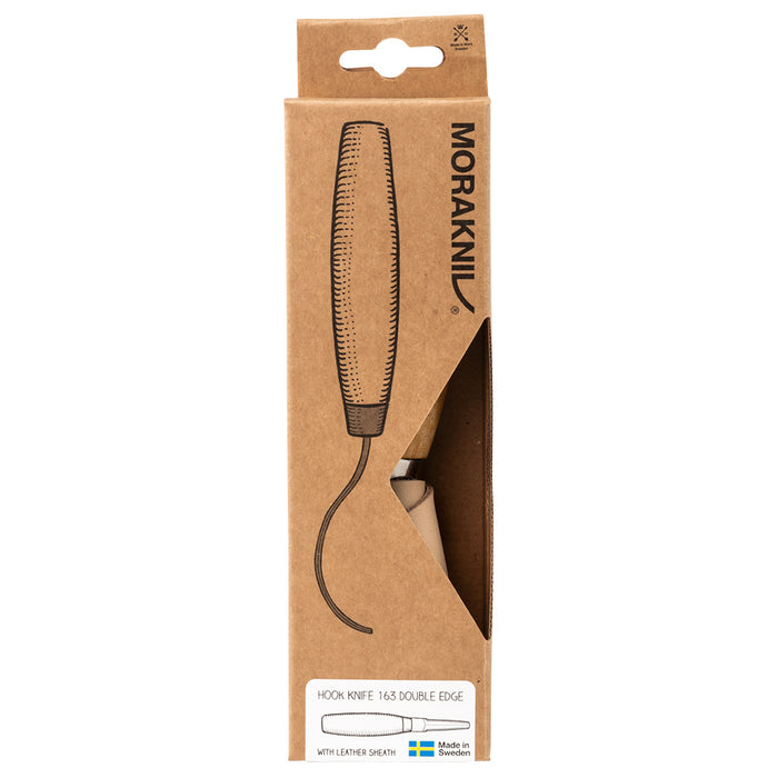Morakniv Wood Carving Hook Knife 163 - Double Edge Open Curve No Sheath