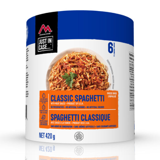 Mountain House Freeze Dried Classic Spaghetti w/ Meat Sauce (#10 Can)