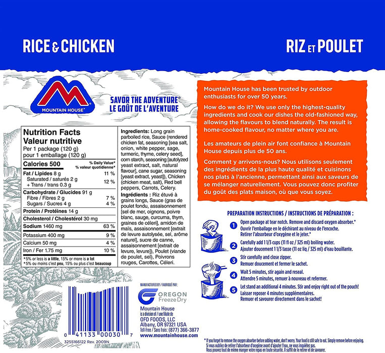 Mountain House- Rice & Chicken