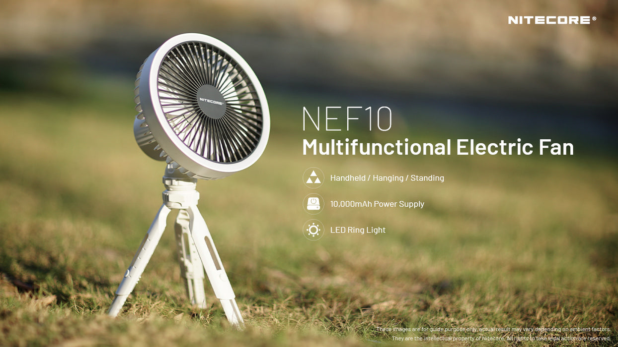 Nitecore NEF10 Multifunctional (Electric Fan + LED Light + Power Bank)