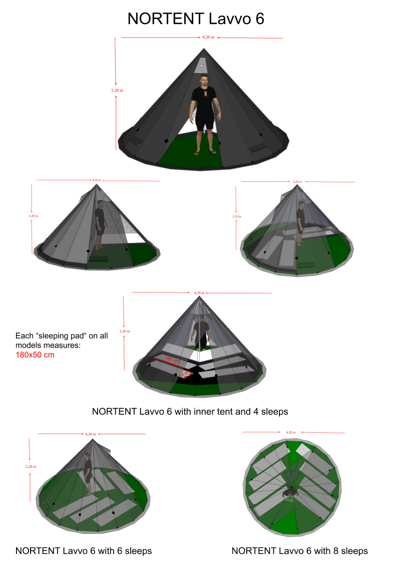 NorTent Lavvo 6 - Winter Hot Tent (Woodstove Compatible)