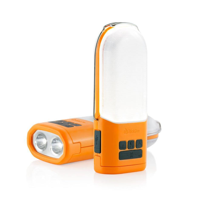 The side lamp and bottom flashlight of the Biolite Powerlight 250.