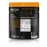 Peak Refuel- Chicken Coconut Curry Nutrition Facts