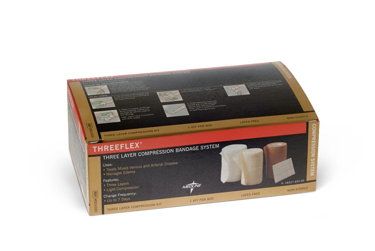 Medline Threeflex - Multilayer Compression Bandage System