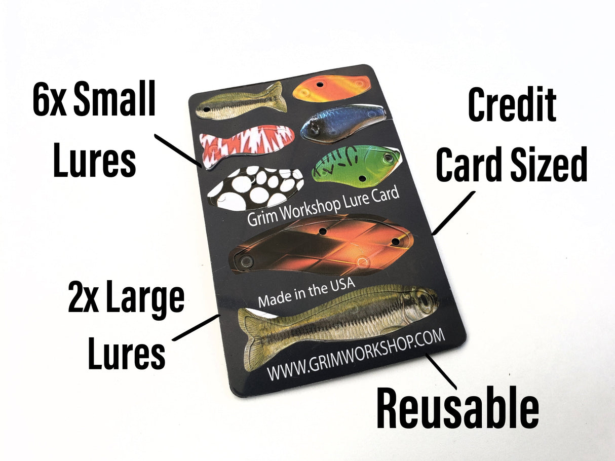 Grim Workshop Survival Fishing Lure Card