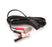 Powerfilm Alligator clips, with red and black leads, plus a power attachment for compatible solar panels.