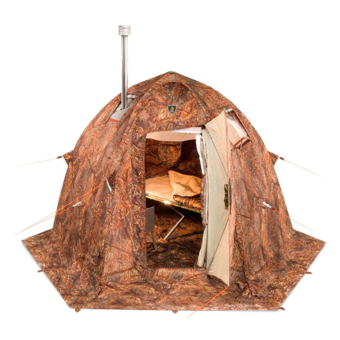 Russian Bear "UP-2-mini" Woodstove Tent with DOOR | 1-3 person