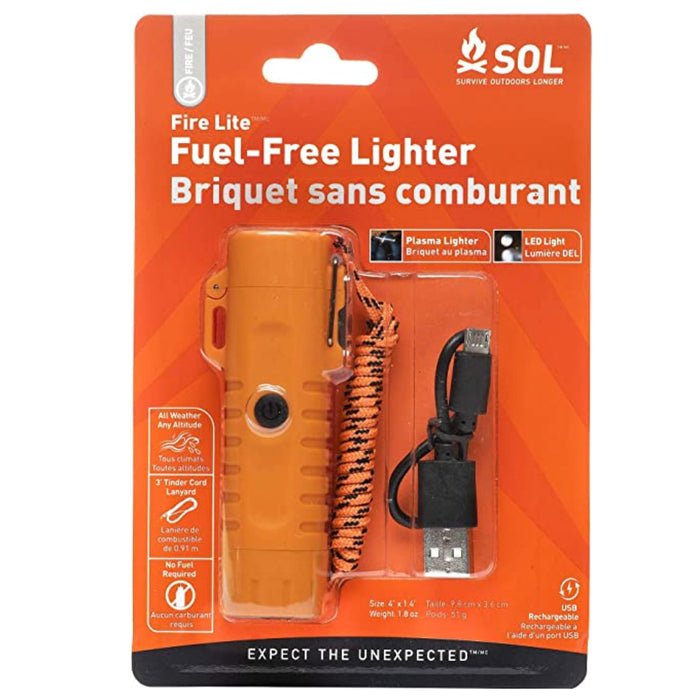 SOL Fire Lite Fuel Free Lighter (Fire Starter + LED Light)