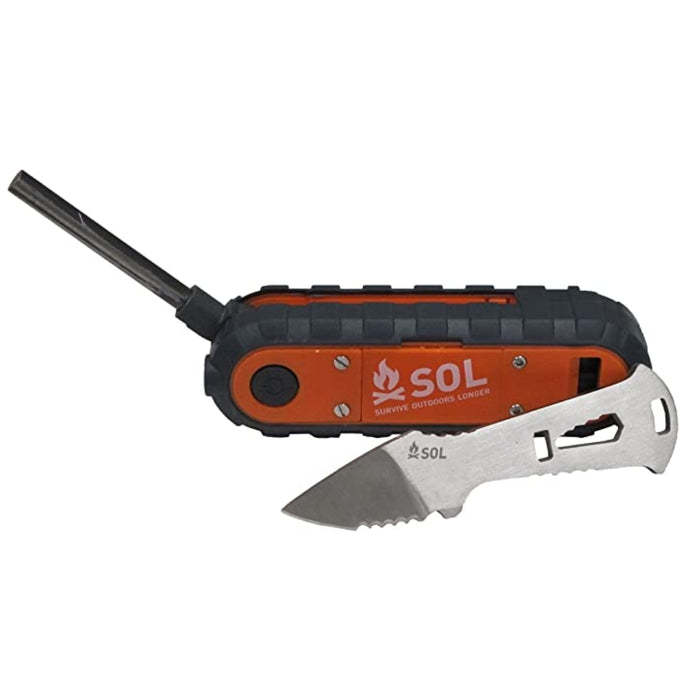 SOL Phoenix Multi-Purpose Survival Tool (Flint, Knife, Flashlight & Whistle)
