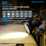 Imalent SR16 55000 Lumens Flashlight | 1715 Meters