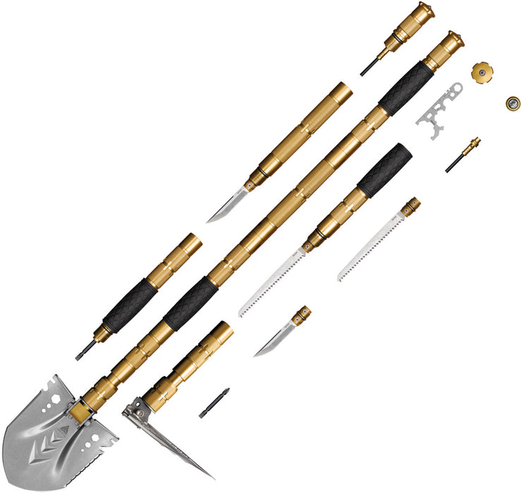 SRM Gold Multi-Purpose Shovel in induvial pieces