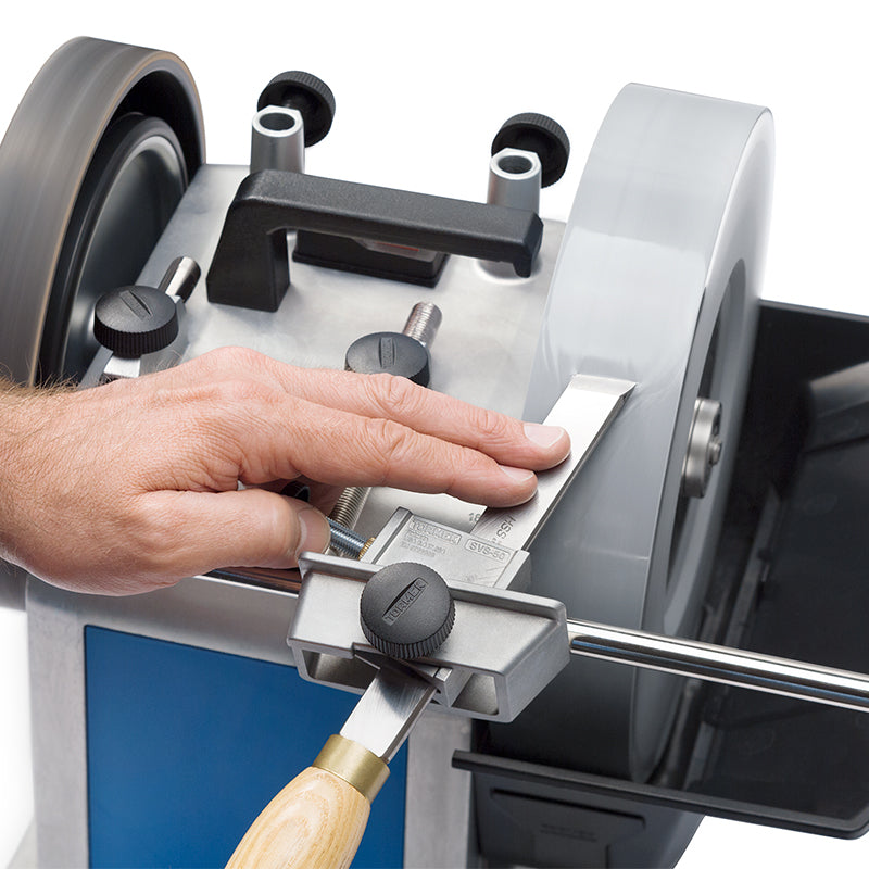 Tormek SVS-50 Multi Jig sharpening a chisel
