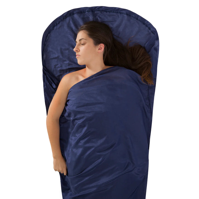 Sea To Summit Silk-Cotton Blend Travel Liner - Navy Blue