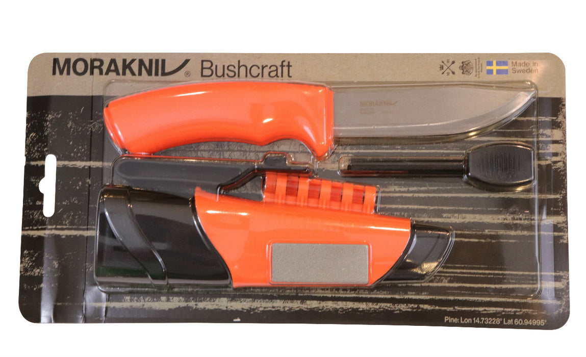 Morakniv Bushcraft Survival Knife with Fire Starter and Sharpener - 711429,  Fixed Blade Knives at Sportsman's Guide