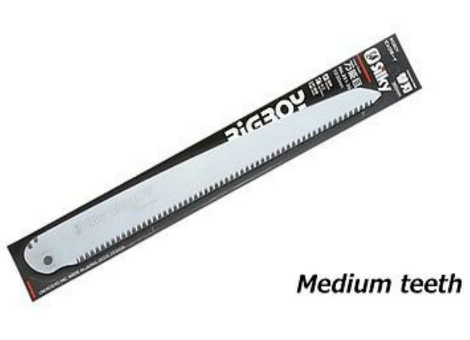 View of the BIGBOY 2000 (MEDIUM Teeth) Extra blade (For Hard wood) in it's product packaging on a white background with the text 'Medium Teeth' in the corner.