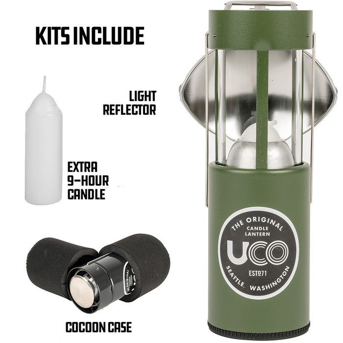 UCO Candle Lantern Kit , Reflector & Cocoon Combo