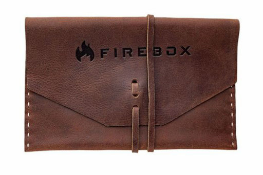 5 Inch Brown Leather case for the Firebox protable folding camp stove.