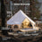 White Duck 13' Avalon Bell Tent | Fire Water Repellent | Beige