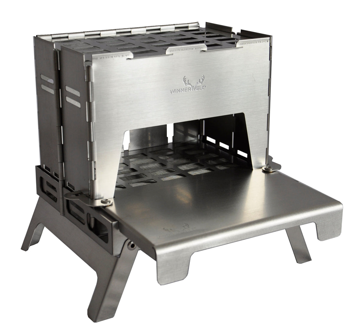 Winnerwell Stainless Steel Backpack Stove (Foldable) with table top