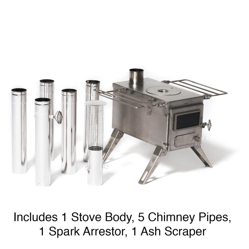 Winnerwell Nomad (NON-VIEW) 1G Large Wood Stove with accessories