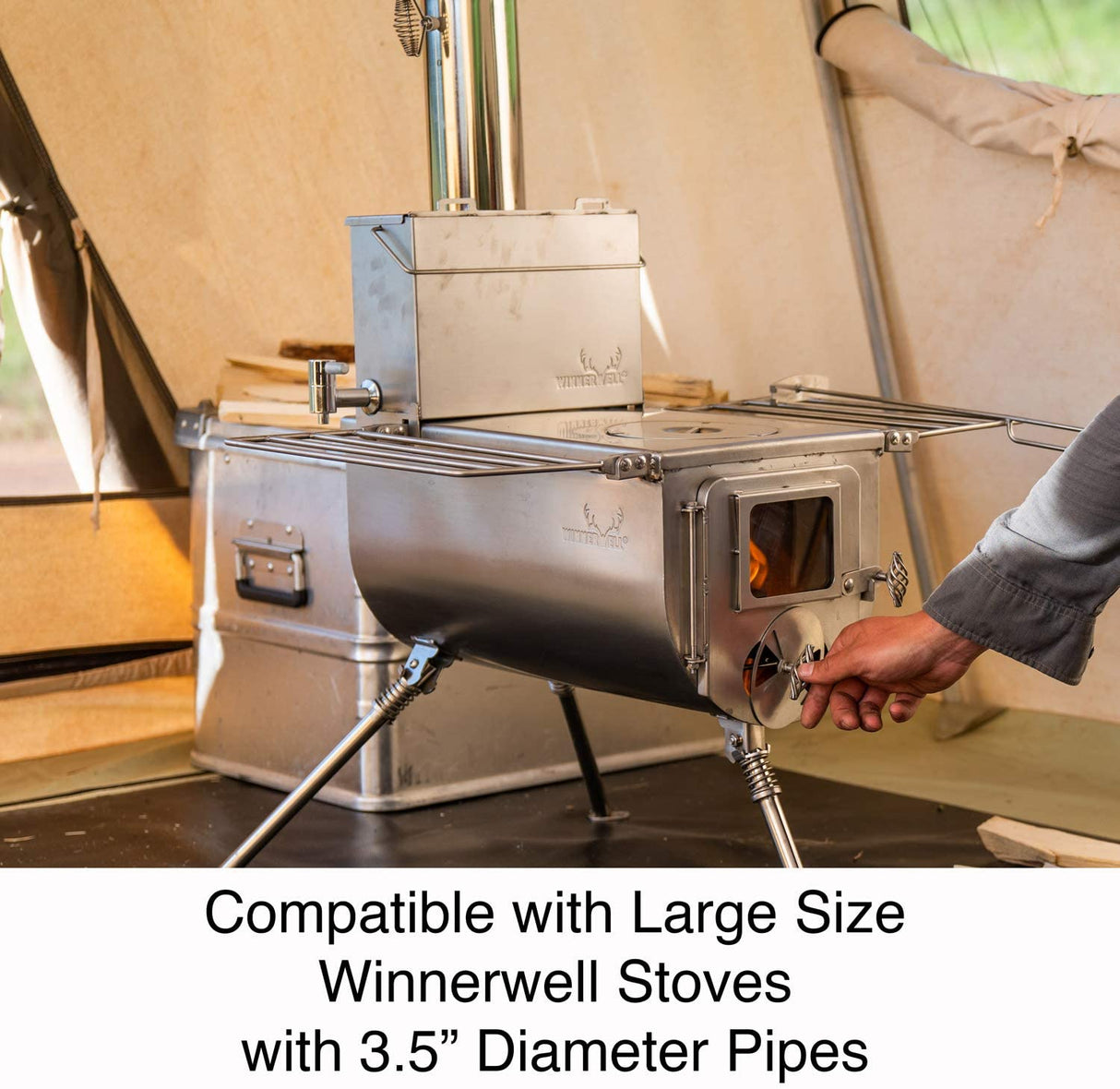 Winnerwell Water Tank for Woodlander in use