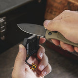 Worksharp Micro Sharpener & Knife Tool  in use