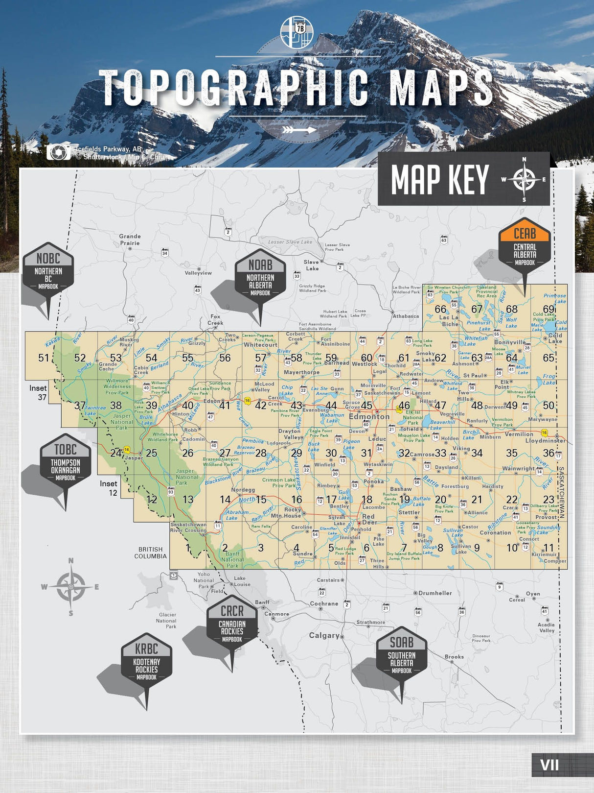 Central Alberta Backroad Mapbooks- 6th Edition | BRMB