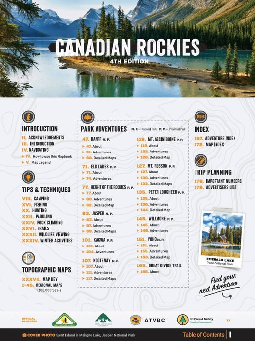 Canadian Rockies Backroad Mapbooks- 4th Edition | BRMB