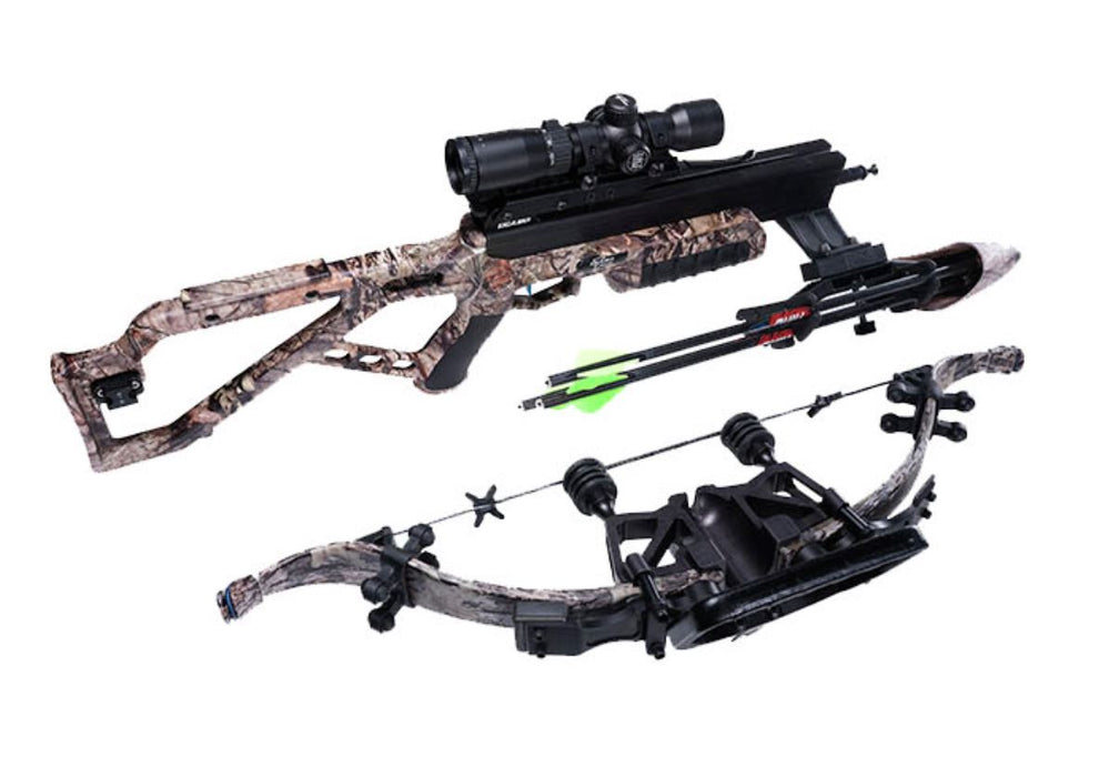 quick loc detached re-curve from the assassin 420td crossbow with 2 proflight premium arrows attached to the barrel
