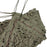 the Bushline Outdoors Camouflage Net with the reinforced rope showing, folded on the green side of the net.