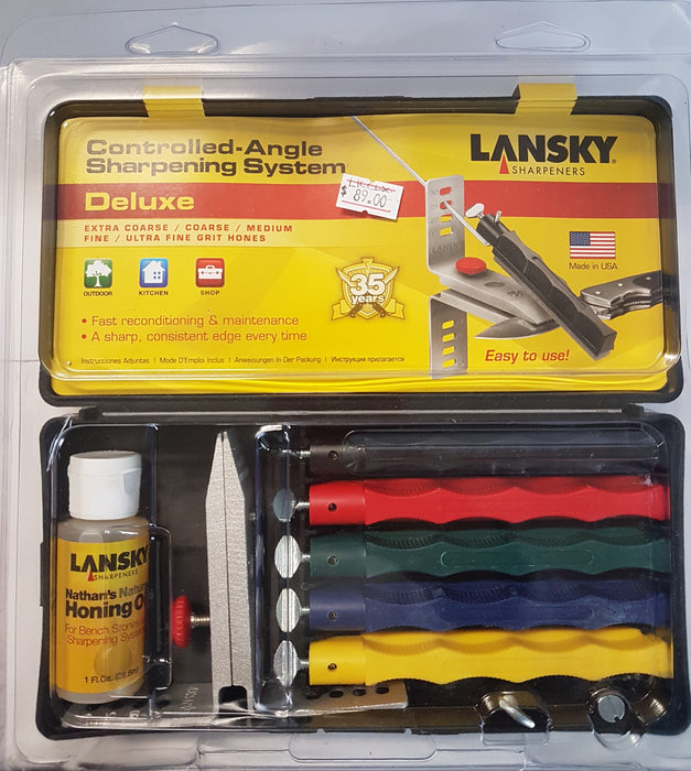 Lansky Sharpeners Lansky deluxe sharpening set with 5 sharpening stones