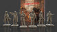 Conflicted Survive the Apocalypse game board figurines, each in a matte grey with the conflicted logo printed on the bottom.