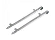Firebox Highboy Stakes, a set of 2. Each stake has a locking latch molded in and a hook to prevent it from falling inside the natural fire based camp stove.