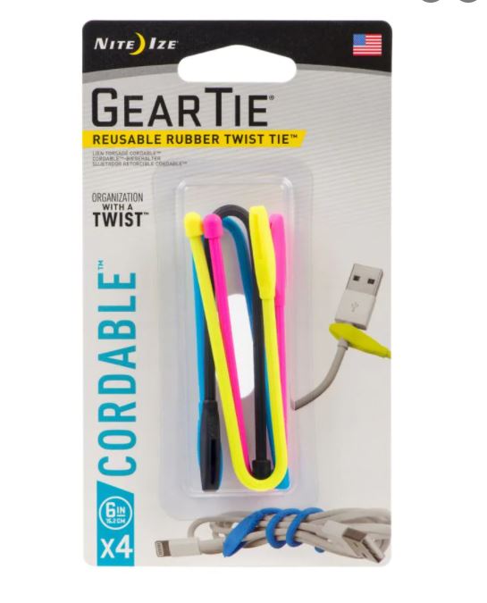 Nite-ize Gear Tie Reusable rubber twist