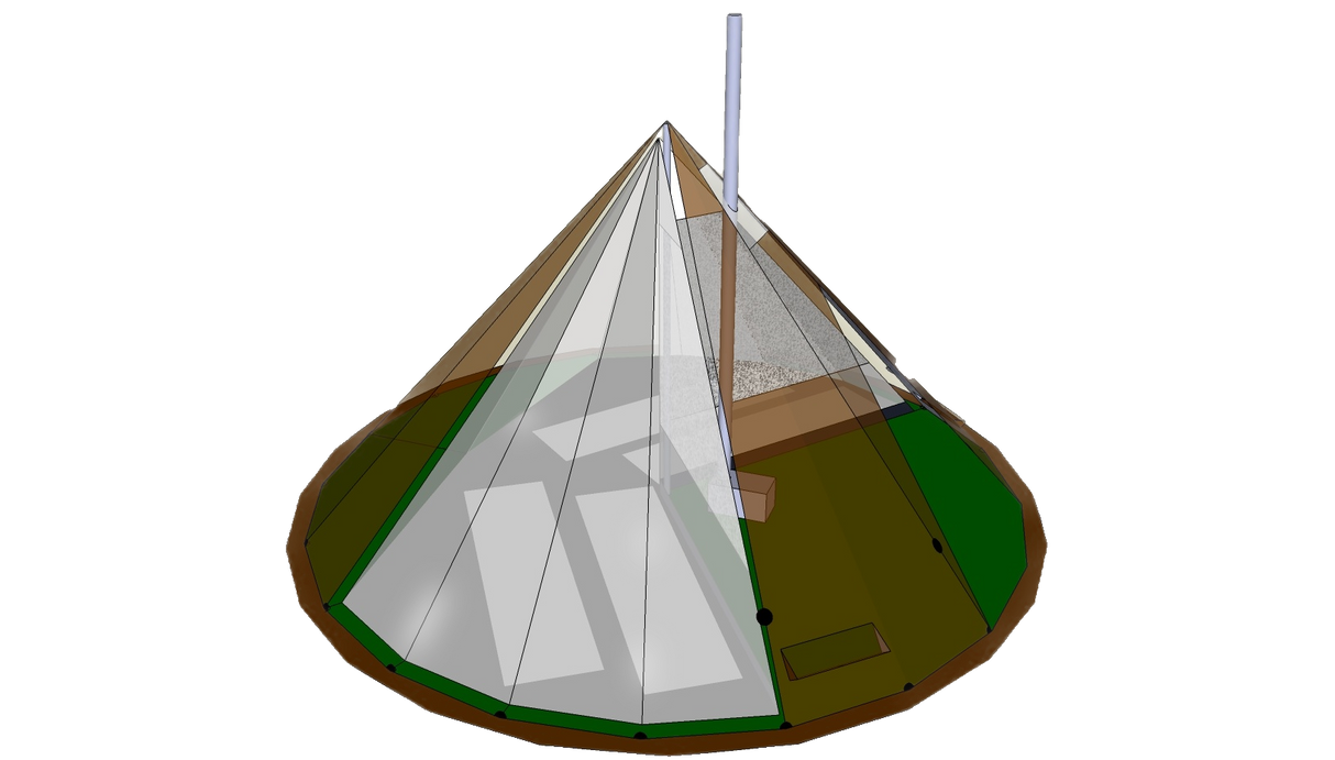 NorTent Lavvo 6 - INNER TENT LINER Diagram